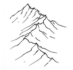 how to draw isometric mountains