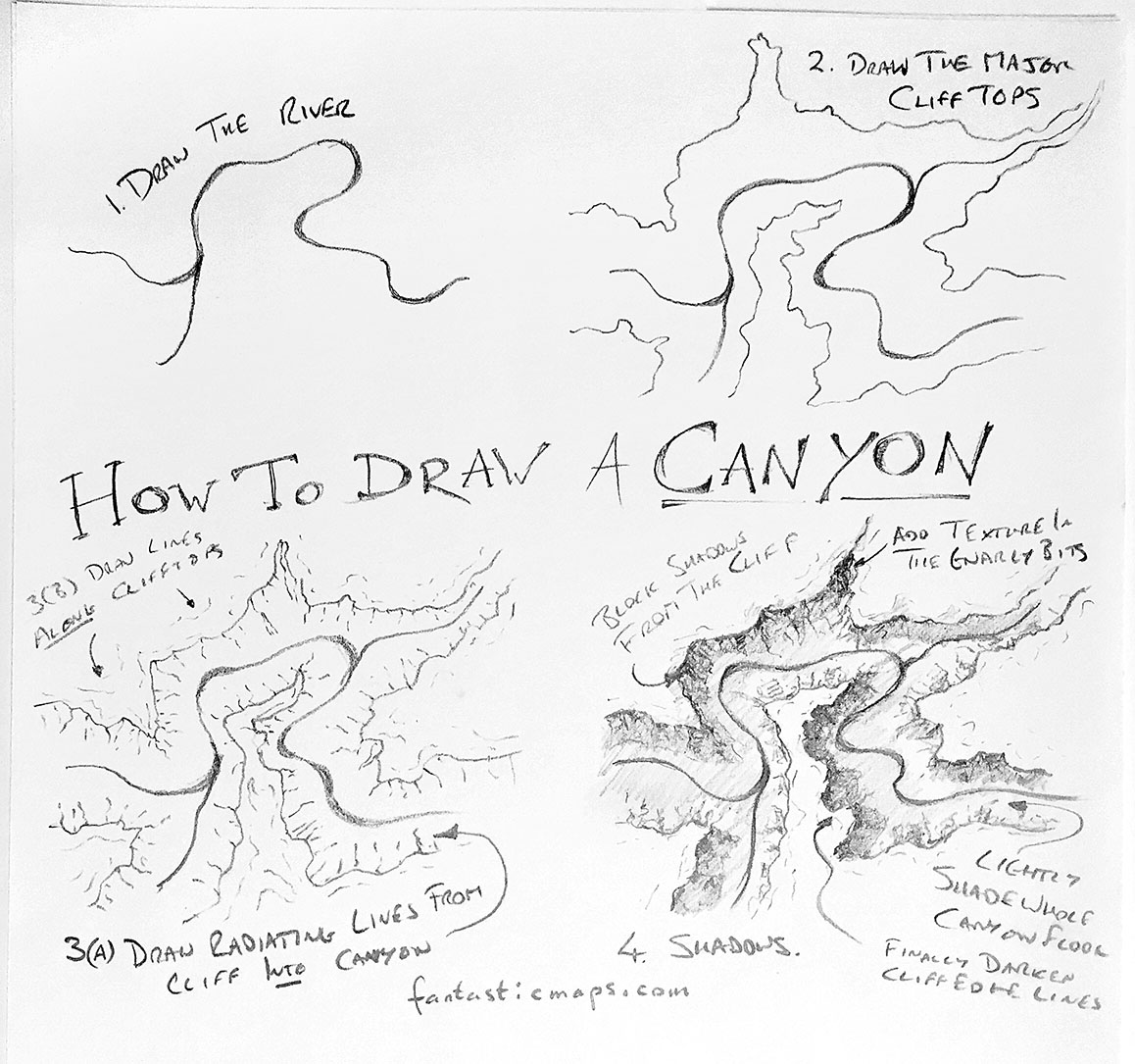 Easy How To Draw A Sketch Map with Realistic